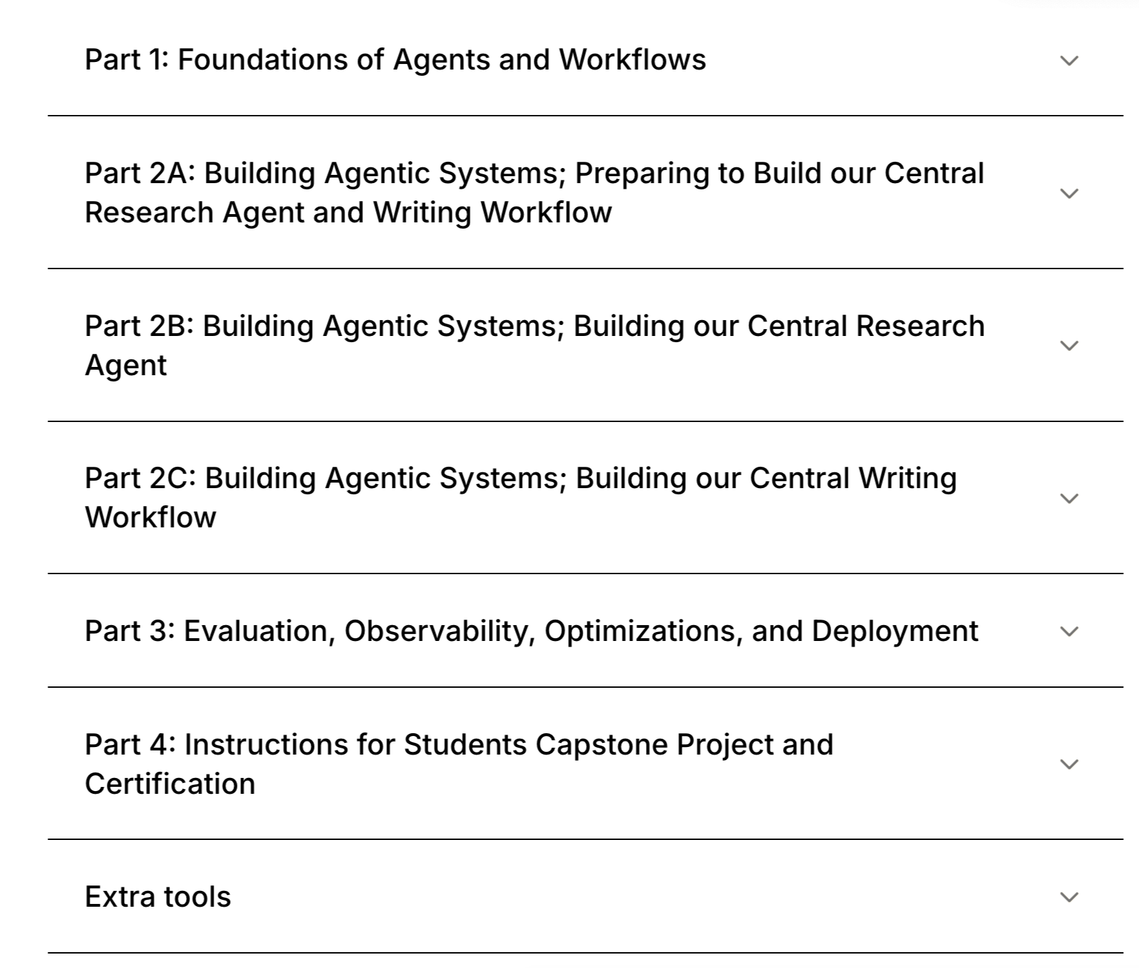 The full course curriculum: Parts 1 to 4 plus extra tools
